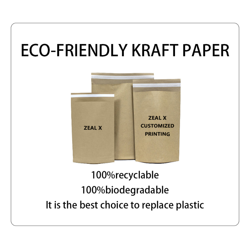Luncurkan Zealx Brown Kraft Paper Parment Packaging Bag: Alternatif ramah lingkungan untuk plastik