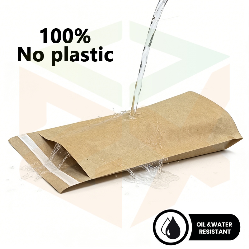 Zeal X Meluncurkan Kantong Kertas Kraft Tahan Air Kustom Kemasan Kertas Murni Biodegradable Bebas Plastik untuk Merek Global yang Berkelanjutan