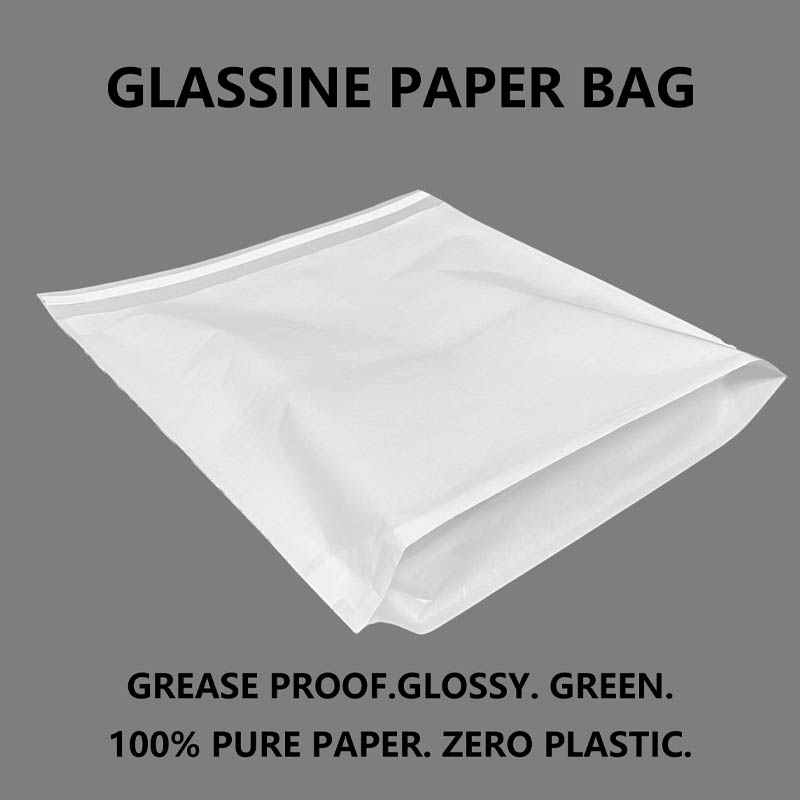 Kantong Kertas Glassine dengan Gusset Bawah